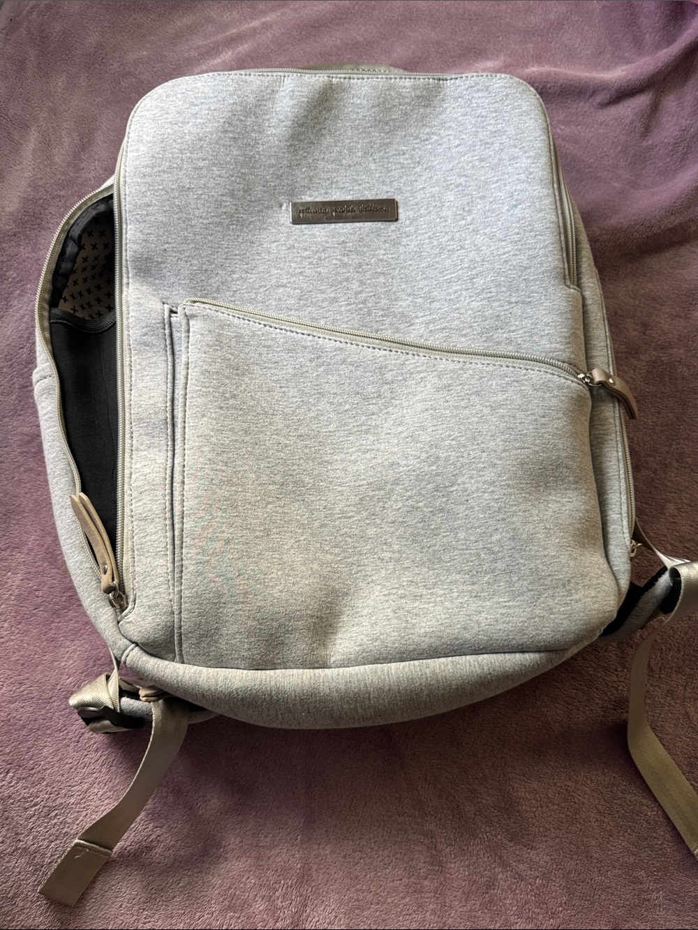 Petunia Pickle Bottom Light Grey Men's Backpack